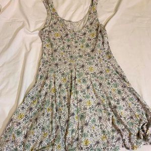White sundress with flower prints
